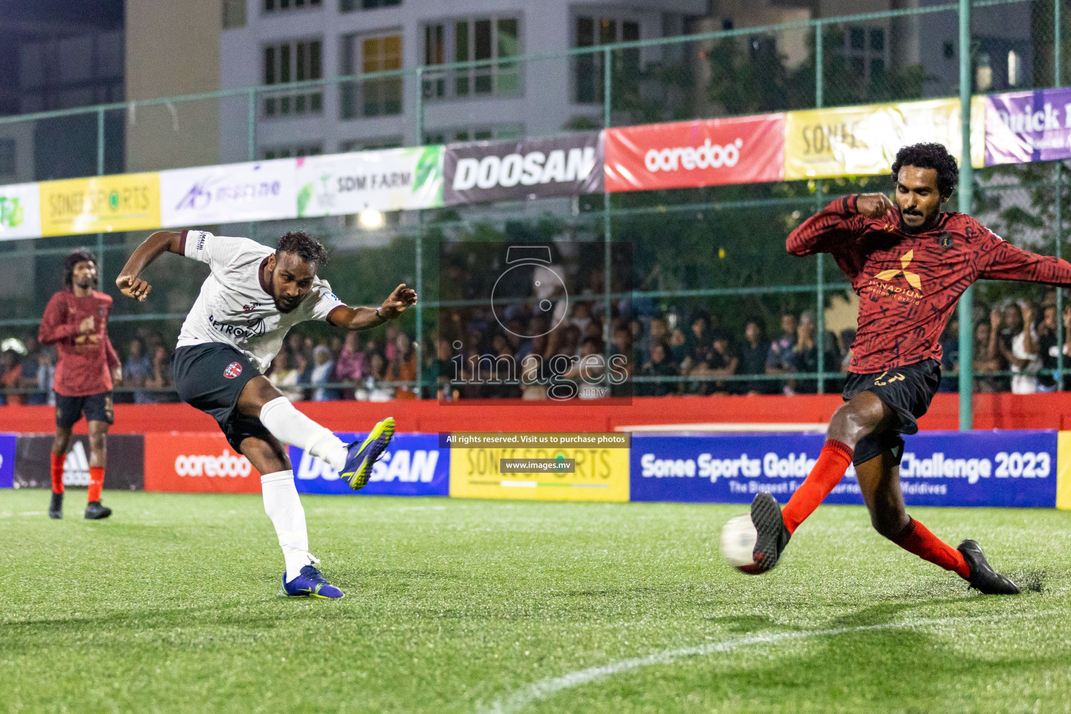 HA. Kelaa vs HA. Thuraakunu in Day 6 of Golden Futsal Challenge 2023 on 10 February 2023 in Hulhumale, Male, Maldives