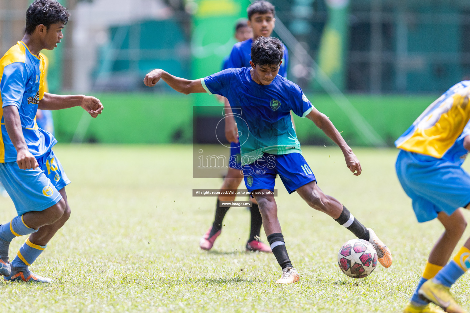 Day 2 of MILO Academy Championship 2023 (u14) was held in Henveyru Stadium Male', Maldives on 4th November 2023. Photos: Nausham Waheed / images.mv