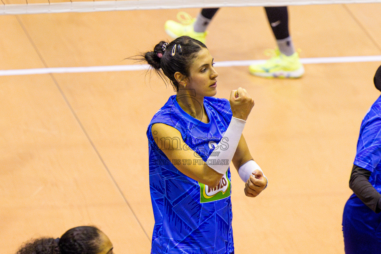 Police Club vs Club Wamco in the Final of Women's Division of National Volleyball League 2025 held in Male', Maldives on Sunday, 27th April 2025 at Social Center Indoor Hall Photos By: Nausham Waheed / images.mv