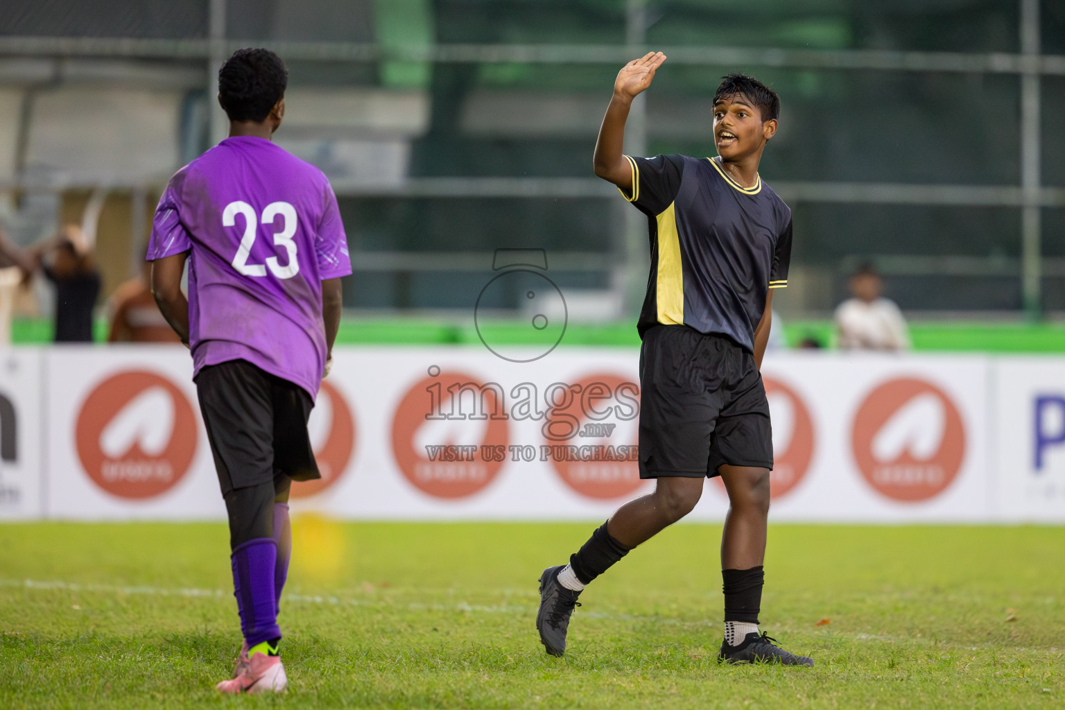 Eagles vs Maziya (U14) in Dhivehi Youth League 2024 - Day 2. Matches held at Henveiru Stadium on 22nd November 2024 , Friday. Photos: Shuu Abdul Sattar/ Images.mv