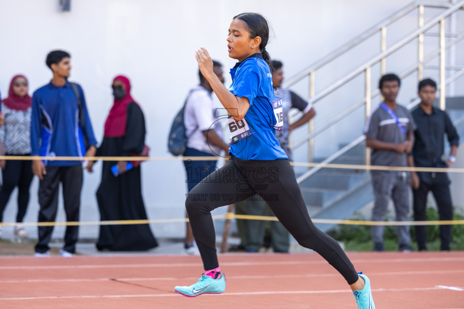 Day 6 of MWSC Interschool Athletics Championships 2024 held in Hulhumale Running Track, Hulhumale, Maldives on Thursday, 14th November 2024. Photos by: Ismail Thoriq / Images.mv