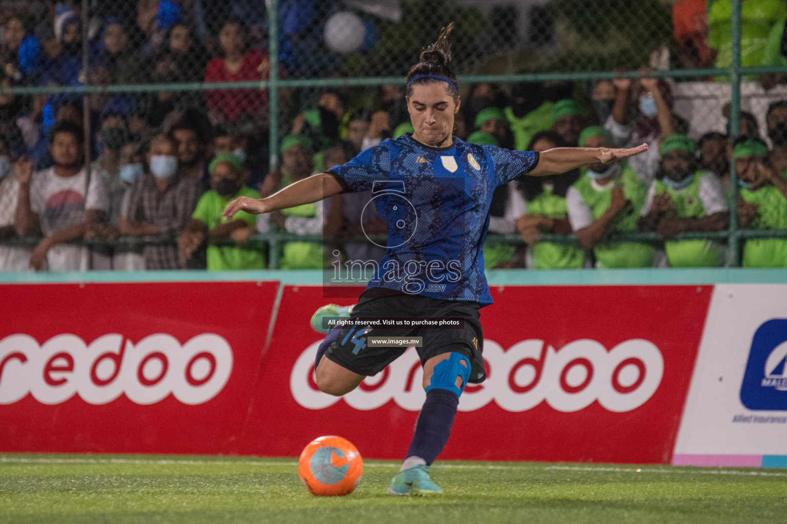 Ports Limited vs WAMCO - in the Finals 18/30 Women's Futsal Fiesta 2021 held in Hulhumale, Maldives on 18 December 2021. Photos by Nausham Waheed & Shuu Abdul Sattar