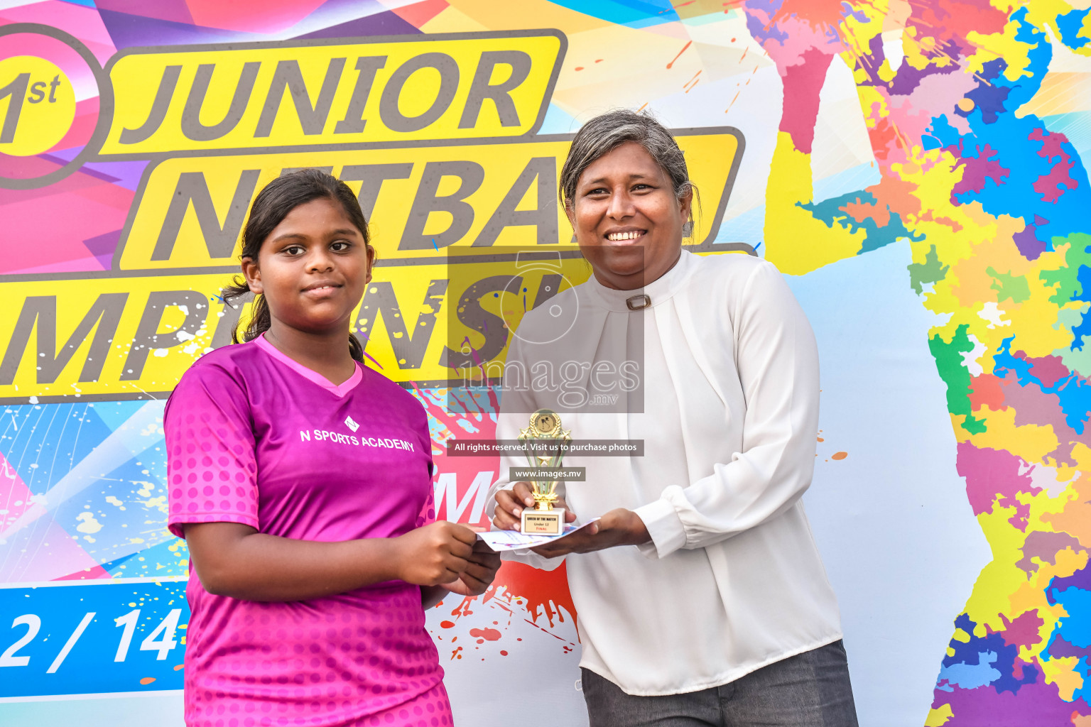 Final of Junior Netball Championship 2022 held in Male', Maldives on 19th March 2022. Photos by Nausham Waheed