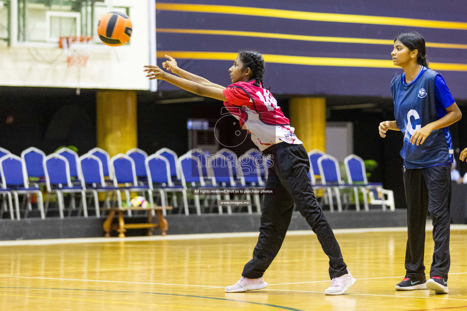 Day 10 of 24th Interschool Netball Tournament 2023 was held in Social Center, Male', Maldives on 5th November 2023. Photos: Nausham Waheed / images.mv