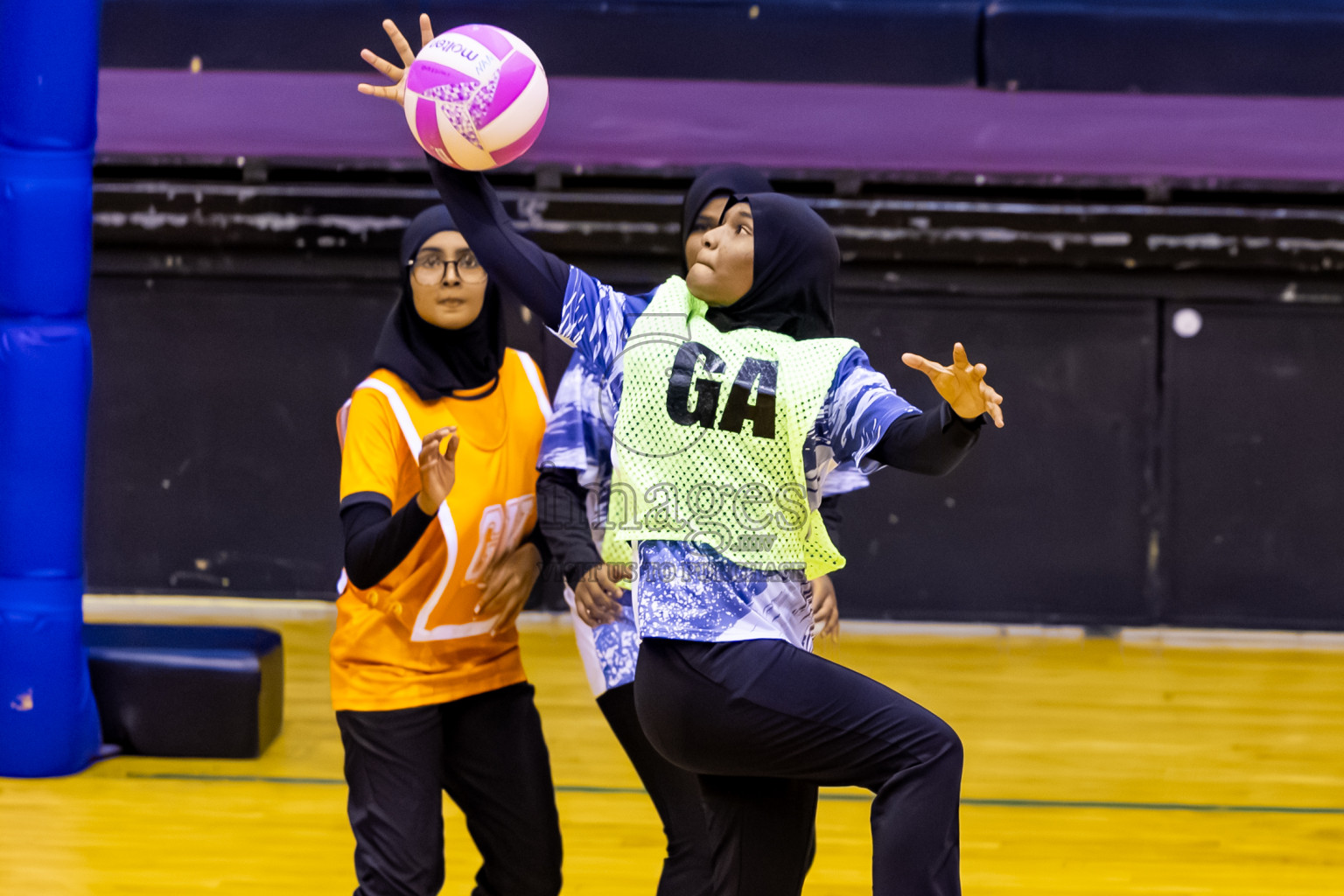 SC Skylark vs Youth United SC in Day 5 of 24th Milo Netball Association Championship held in Social Center at Male', Maldives on Friday, 5th September 2025. Photos: Nausham Waheed / images.mv