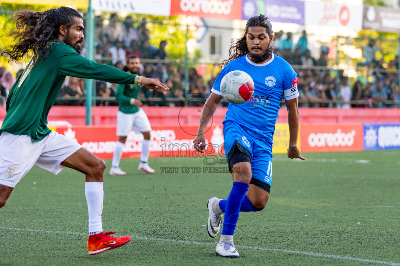 Th.Veymandoo vs Th.Thimarafushi in Day 6 of Golden Futsal Challenge 2024 was held on Saturday, 20th January 2024, in Hulhumale', Maldives 
Photos: Hassan Simah / images.mv