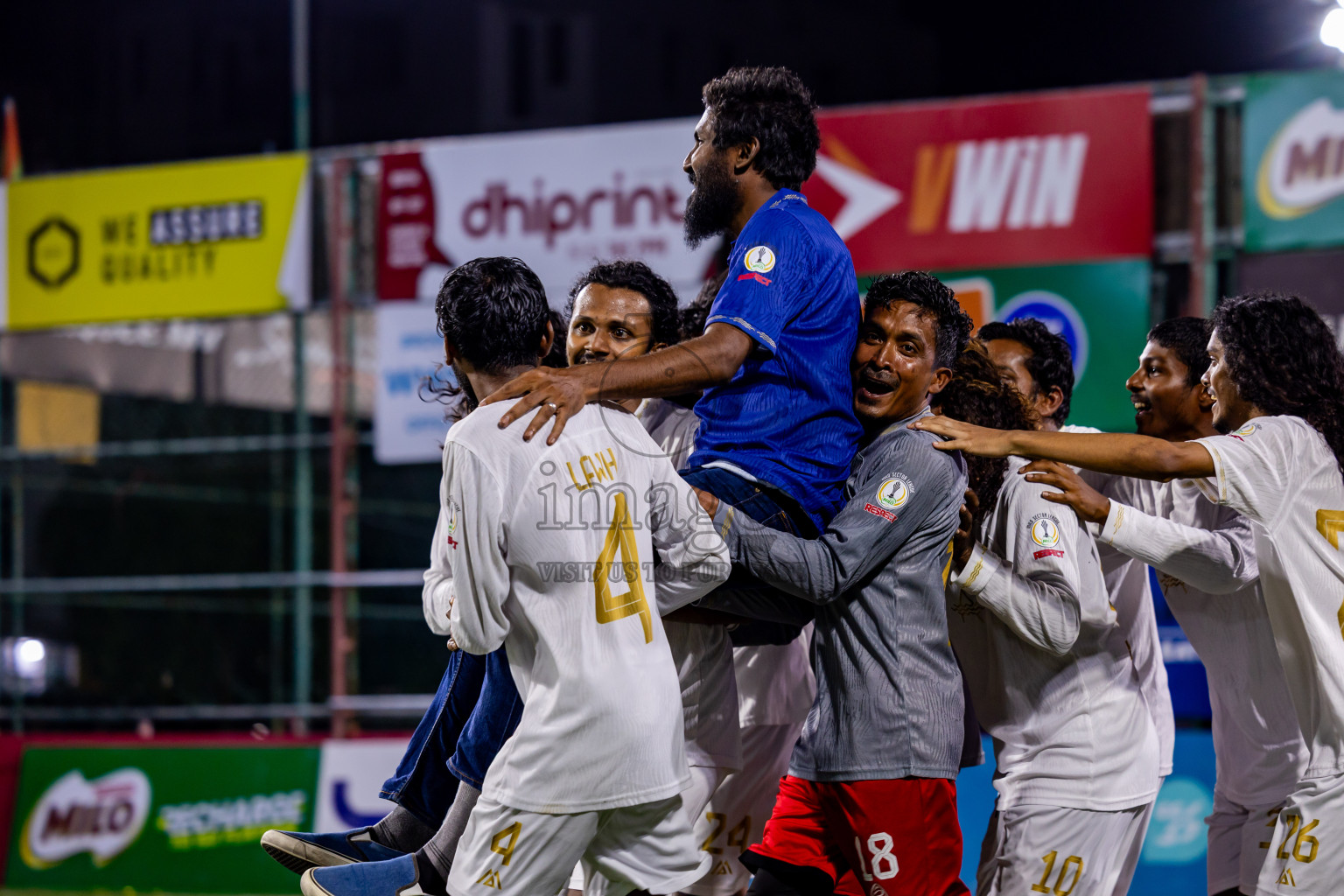 Arena vs Hawks in the Final of Milo Sector League 2025 was held in Rehendhi Futsal Ground, Hulhumale', Maldives on Tuesday, 18th November 2025. Photos: Nausham Waheed  / images.mv