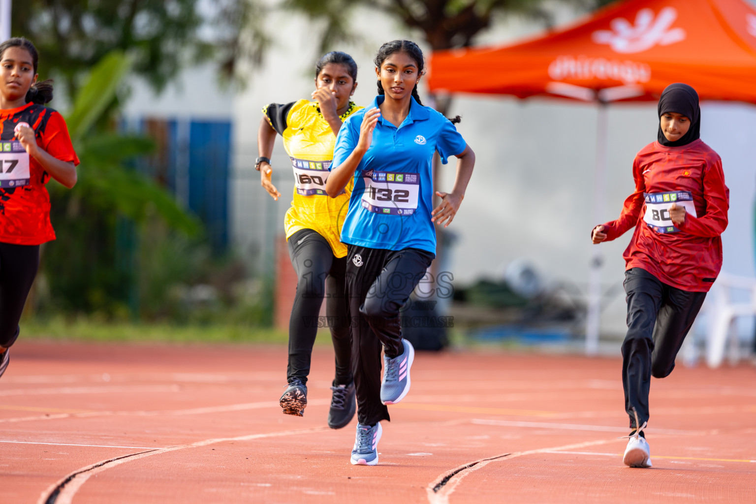 Day 2 of MWSC Interschool Athletics Championships 2024 held in Hulhumale Running Track, Hulhumale, Maldives on Sunday, 10th November 2024. Photos by: Ismail Thoriq / Images.mv