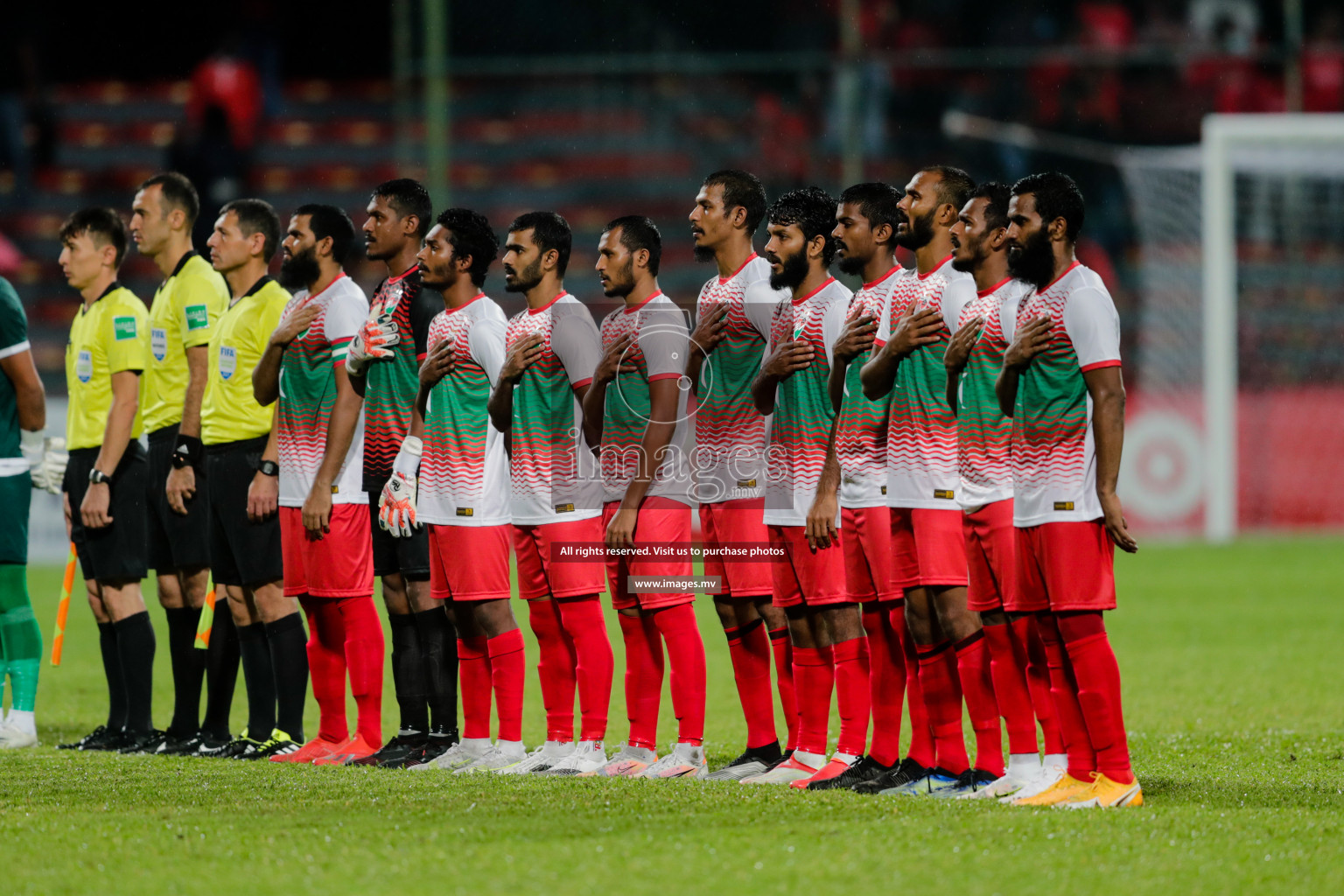 Maldives vs Nepal in SAFF Championship 2021 held on 1st October 2021 in Galolhu National Stadium, Male', Maldives