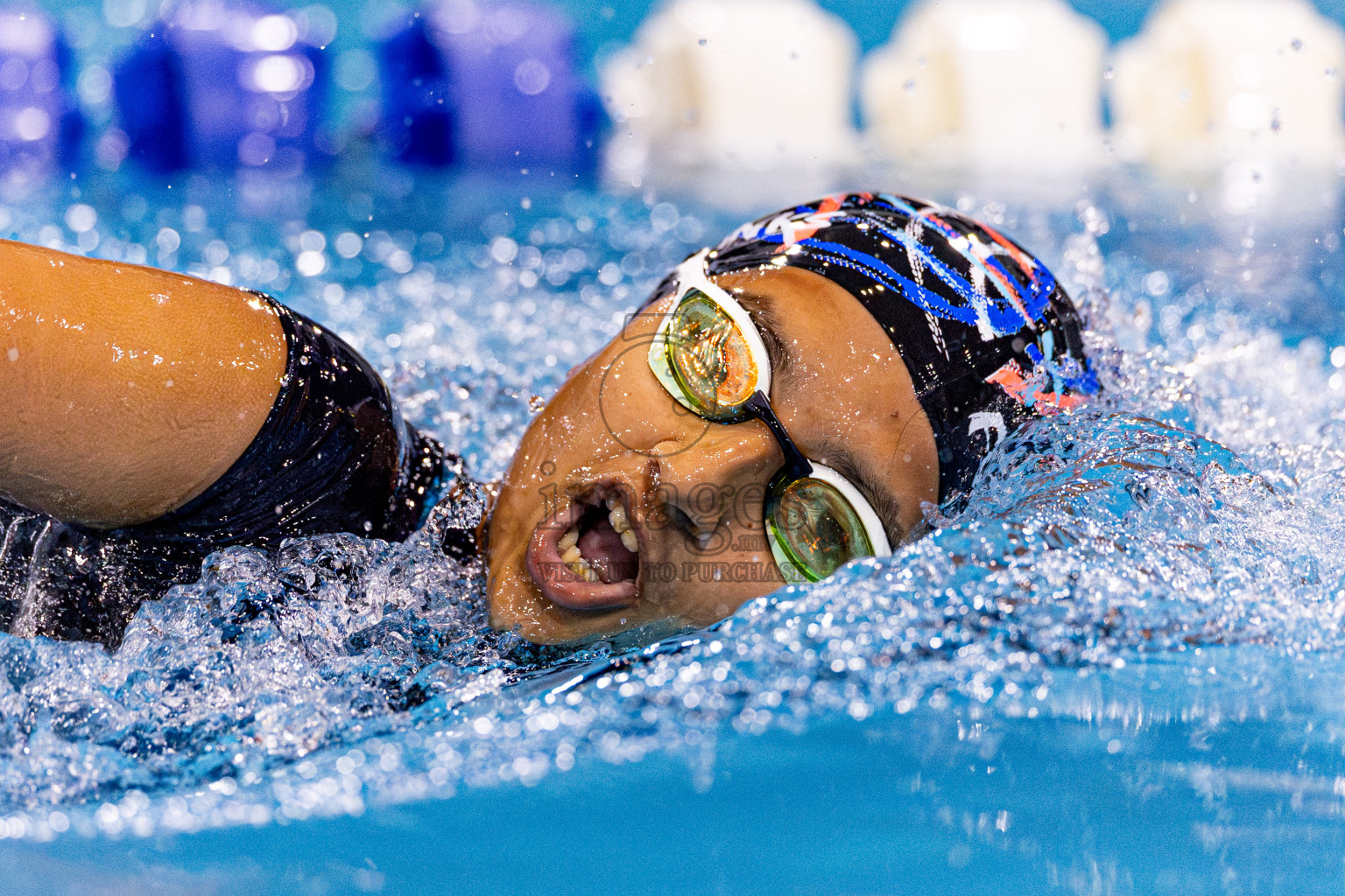 Day 4 of 1st National Short Course Swimming Competition held in Hulhumale', Maldives on Tuesday, 17th June 2025. Photos: Nausham Waheed / images.mv