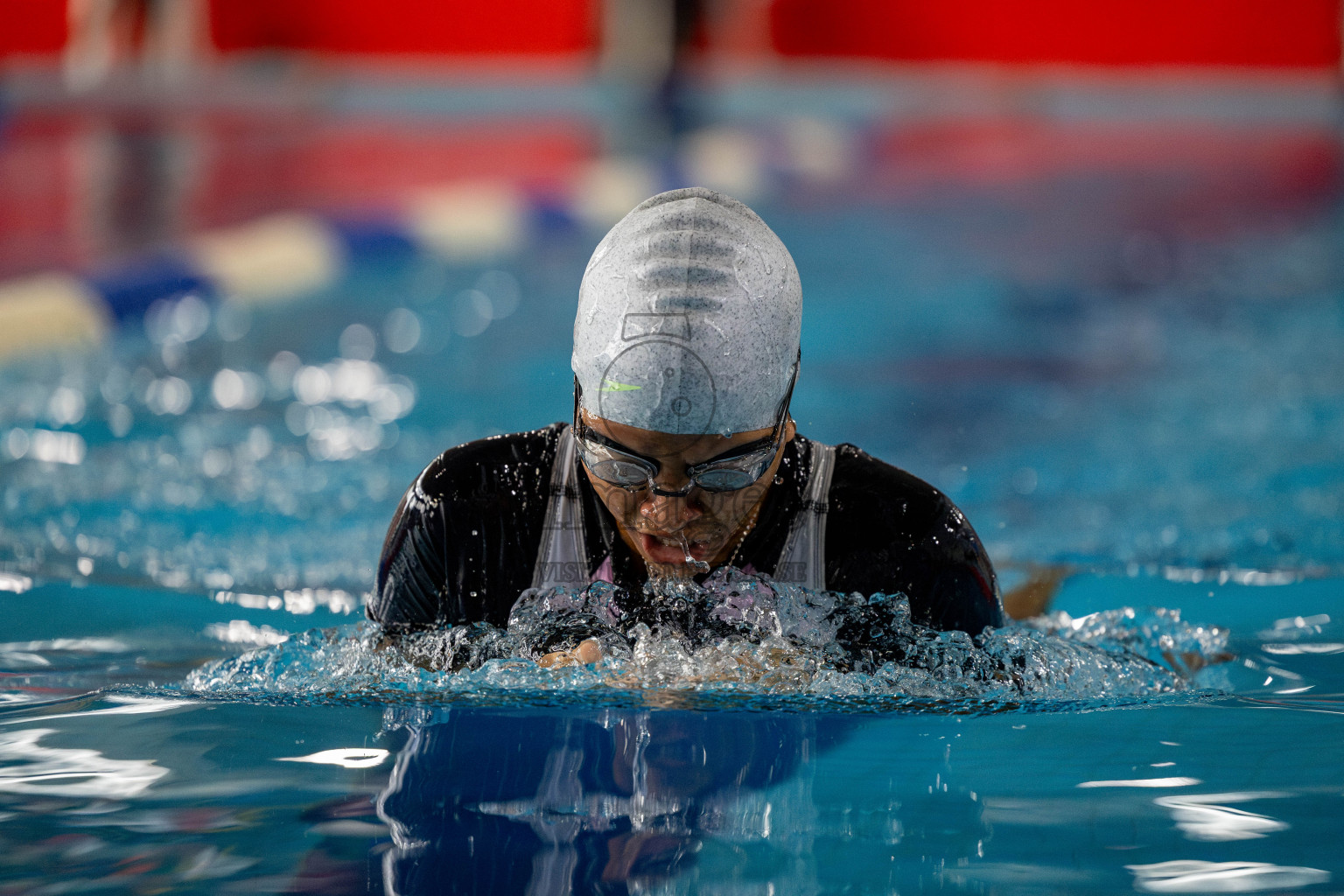 Day 4 of National Swimming Competition 2024 held in Hulhumale', Maldives on Monday, 16th December 2024. 
Photos: Hassan Simah / images.mv