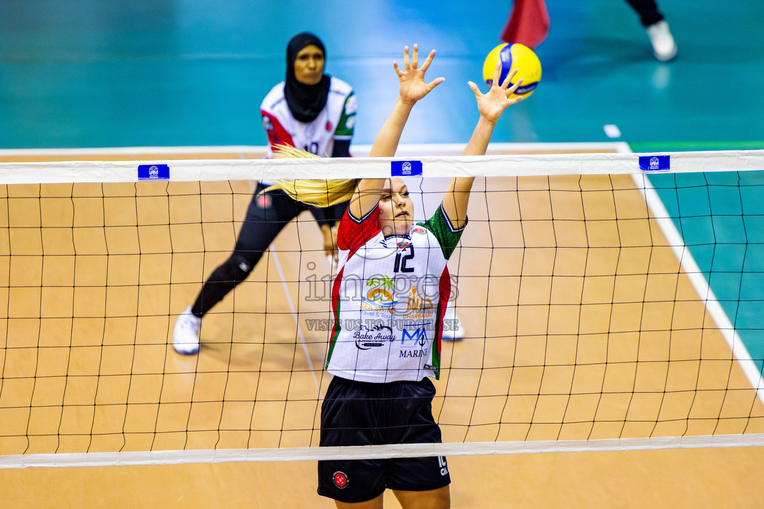 Police Club vs Huraa Community Club in Day 6 of Women's Division of VAM Cup 2025 held in Male', Maldives on Monday, 14th April 2025 at Social Center Indoor Hall Photos By: Nausham Waheed / images.mv