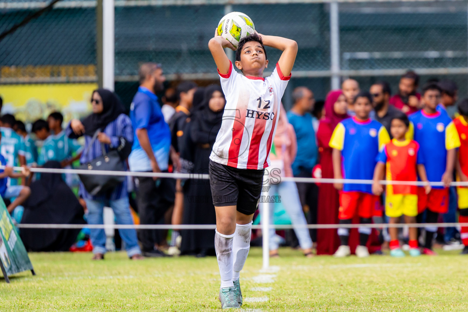 Day 1 of MILO Academy Championship 2025 (U-12) was held at Henveiru Stadium in Male', Maldives on Thursday, 1st May 2025. Photos: Nausham Waheed / images.mv