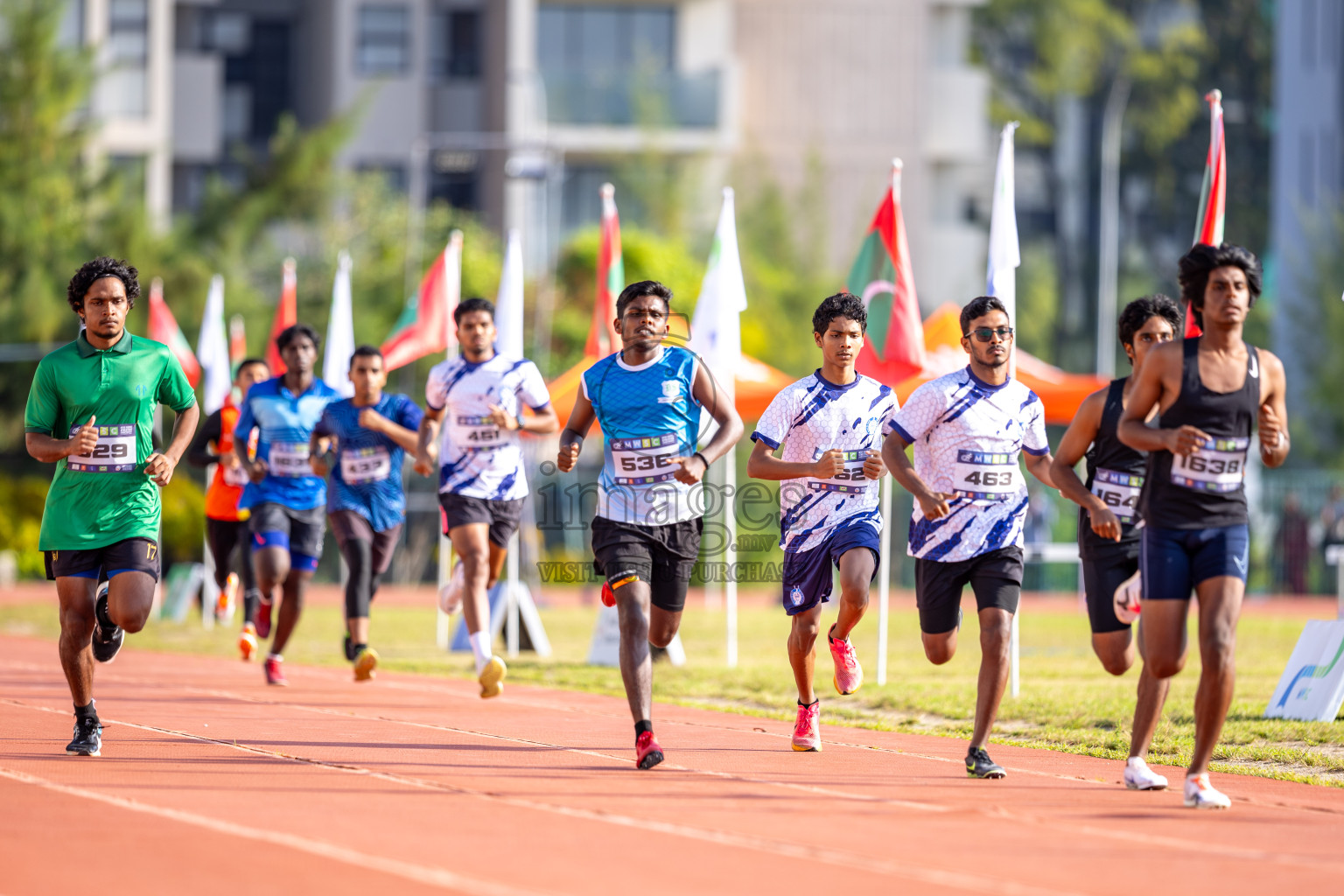 Day 4 of MWSC Interschool Athletics Championships 2024 held in Hulhumale Running Track, Hulhumale, Maldives on Tuesday, 12th November 2024. Photos by: Raaif Yoosuf / Images.mv