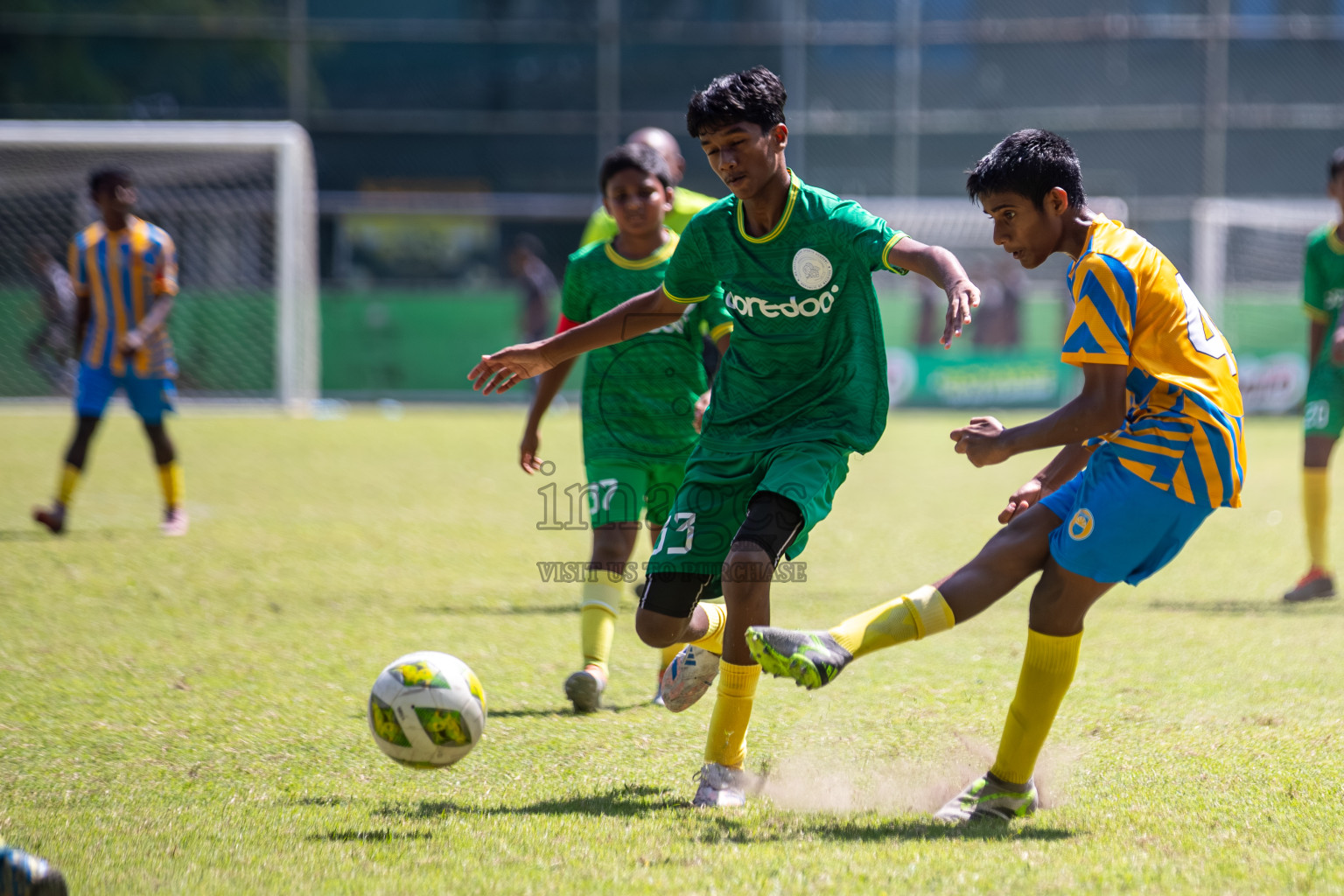 Day 3 of MILO Academy Championship 2025 (U14) was held on Saturday, 1st November 2025 at Henveiru Football Grounds, Male', Maldives . 

Photos: Hassan Simah / images.mv