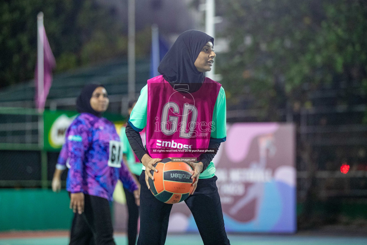 Day 2 of 20th Milo National Netball Tournament 2023, held in Synthetic Netball Court, Male', Maldives on 30th May 2023 Photos: Nausham Waheed/ Images.mv