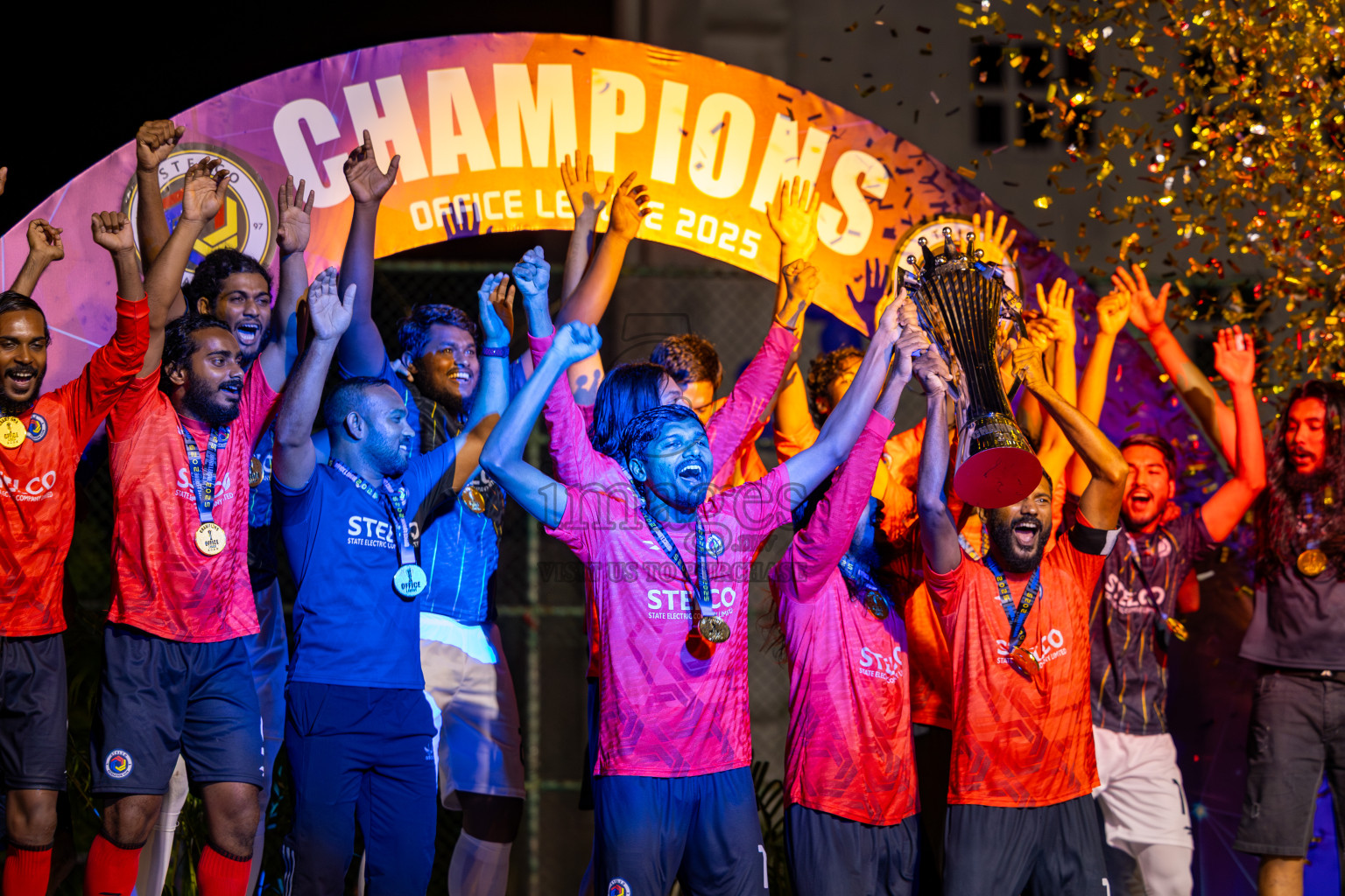 Police Club vs STELCO RC in the Final of Office League 2025 was held on Friday, 9th May 2025 in Hulhumale', Maldives. Photos: Ismail Thoriq / images.mv