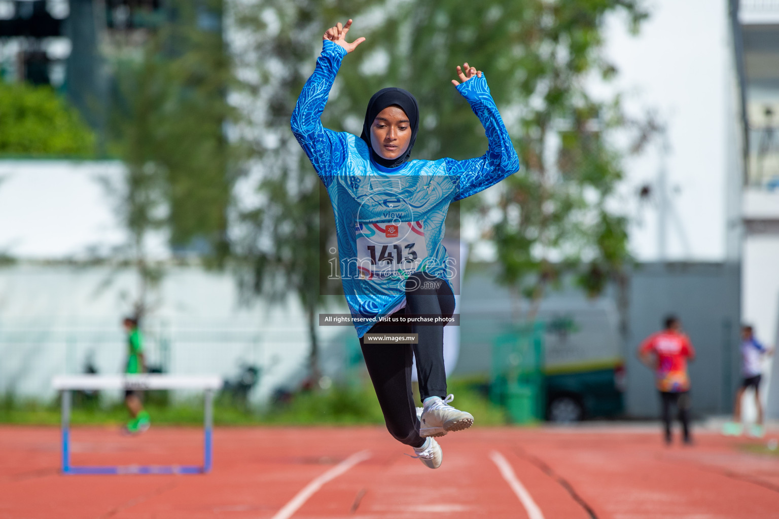 Day two of Inter School Athletics Championship 2023 was held at Hulhumale' Running Track at Hulhumale', Maldives on Sunday, 15th May 2023. Photos: Nausham Waheed / images.mv