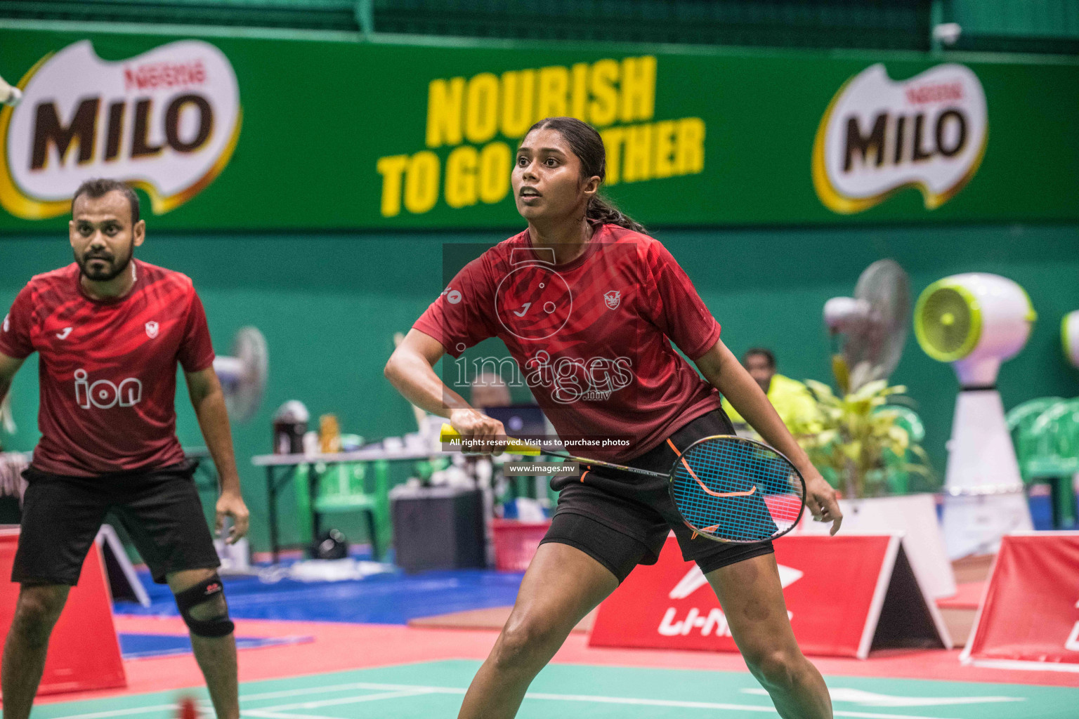 Final of Badminton association mixed group championship 2021 held in Male', Maldives Photos by Nausham Waheed