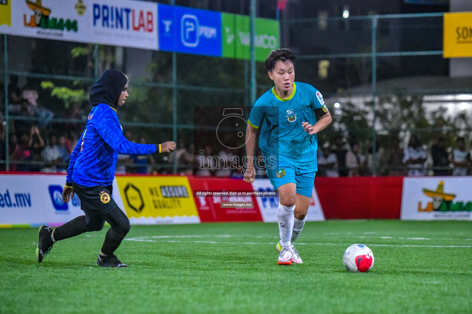 MPL vs WAMCO in Eighteen Thirty Women's Futsal Fiesta 2022 was held in Hulhumale', Maldives on Saturday, 8th October 2022. Photos: Nausham Waheed / images.mv