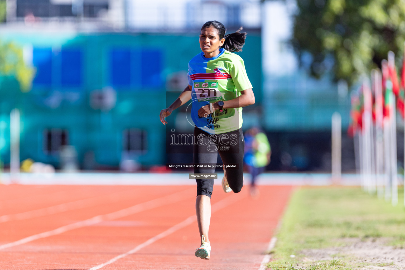 Day 2 of National Athletics Championship 2023 was held in Ekuveni Track at Male', Maldives on Saturday, 25th November 2023. Photos: Nausham Waheed / images.mv