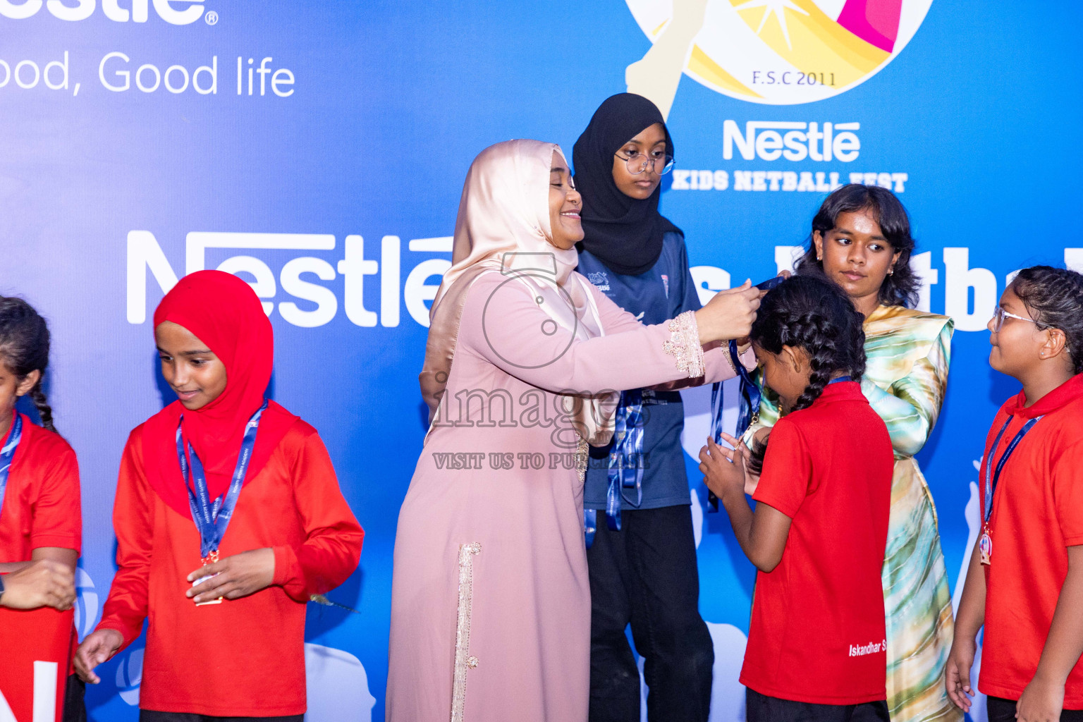 Day 3 of Nestle' Kids Netball Fiesta 2023 held in Henveyru Stadium, Male', Maldives on Saturday, 2nd December 2023. Photos by Nausham Waheed / Images.mv