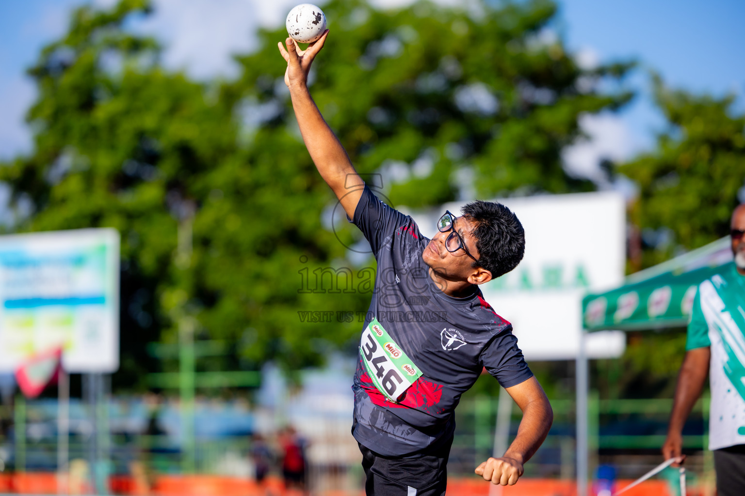 Day 2 of 12th Milo Association Championships was held in Ekuveni Track at Male', Maldives on Friday, 25th April 2025. Photos: Nausham Waheed / images.mv