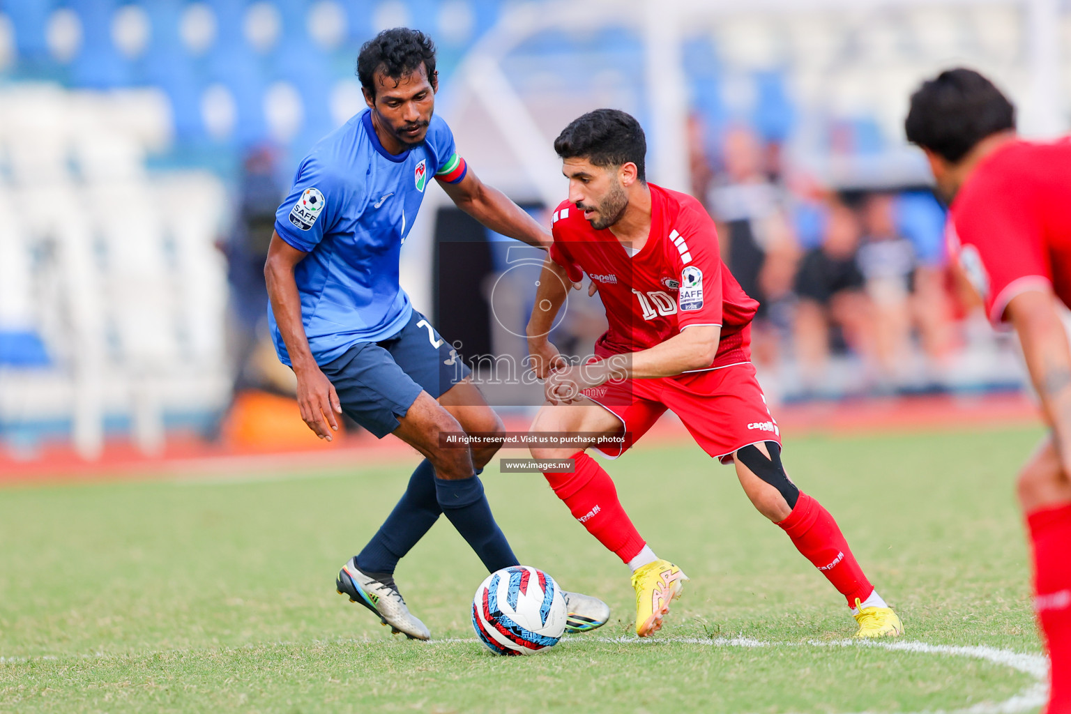 Lebanon vs Maldives in SAFF Championship 2023 held in Sree Kanteerava Stadium, Bengaluru, India, on Tuesday, 28th June 2023. Photos: Nausham Waheed, Hassan Simah / images.mv