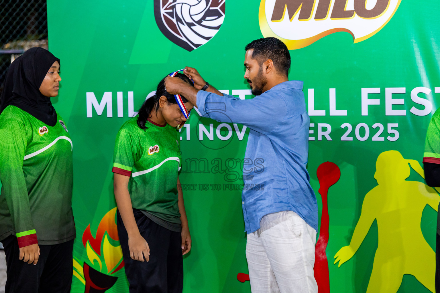 Day 2 of MILO Netball Fest 2025 was held in Cental Park, Hulhumale', Maldives on Friday, 21st November 2025. Photos: Nausham Waheed / images.mv