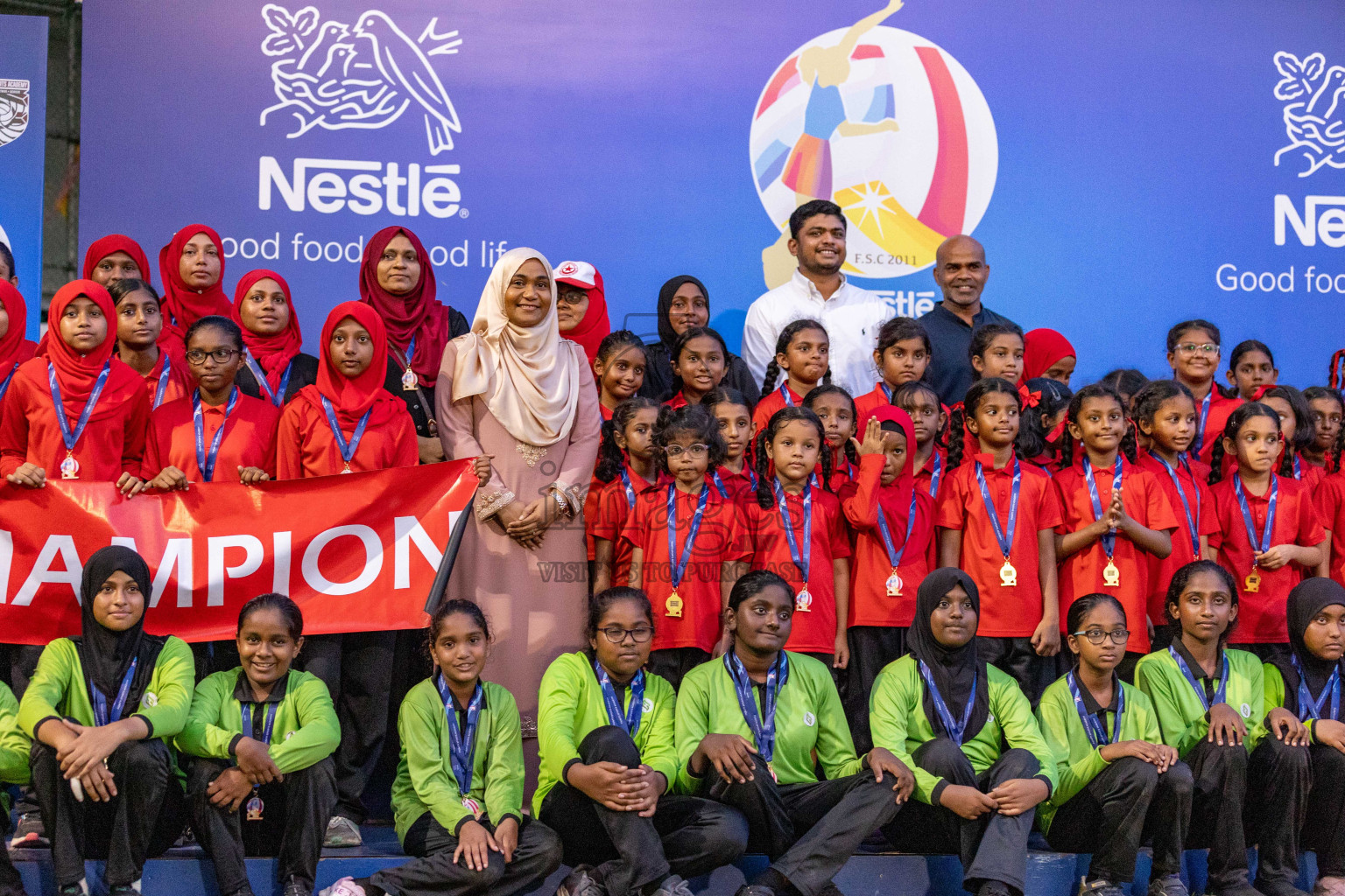 Day 3 of Nestle' Kids Netball Fest 2023 held in Henveyru Stadium, Male', Maldives on Saturday, 2nd December 2023.
Photos: Ismail Thoriq / images.mv