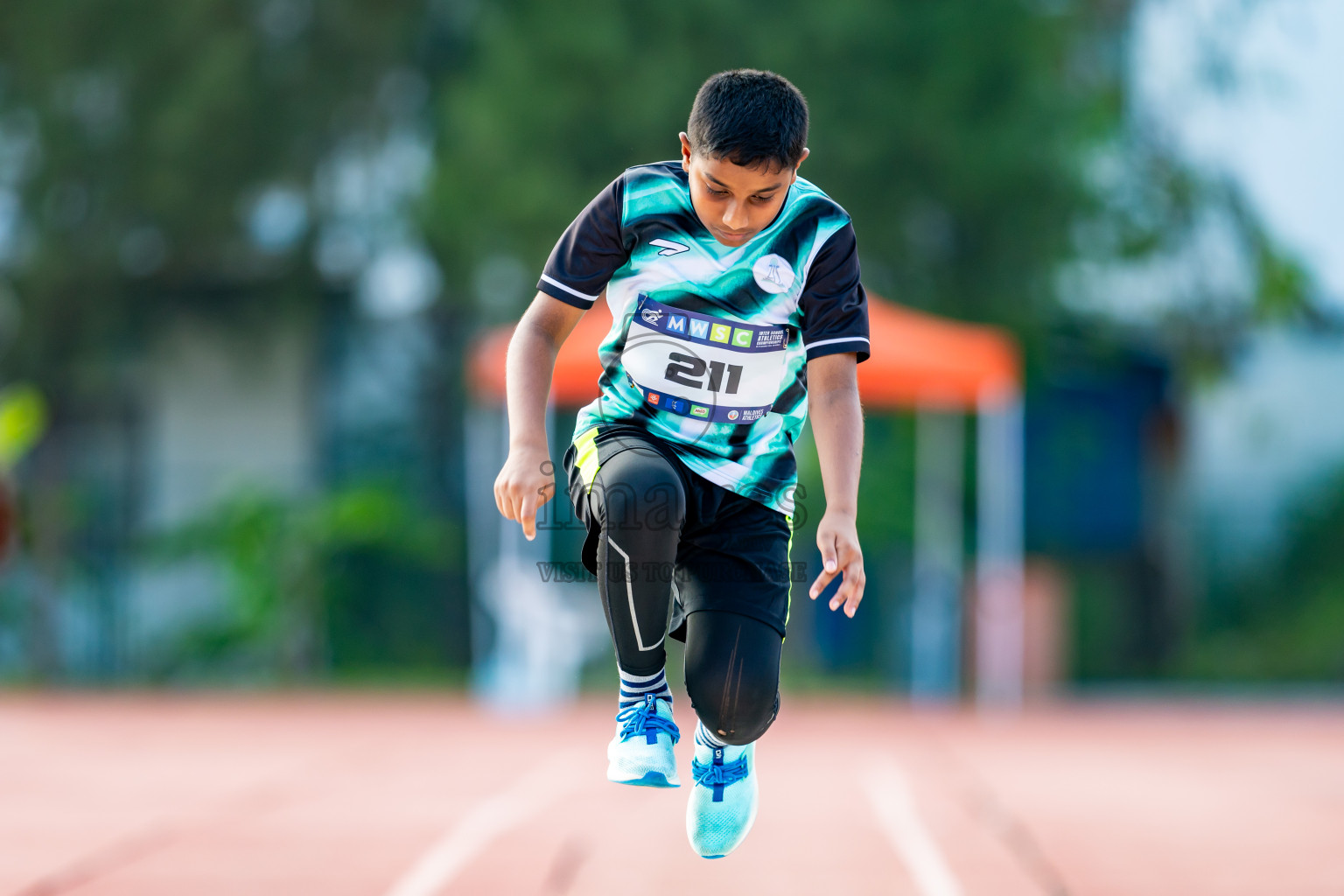 Day 5 of MWSC Interschool Athletics Championships 2024 held in Hulhumale Running Track, Hulhumale, Maldives on Wednesday, 13th November 2024. Photos by: Nausham Waheed / Images.mv