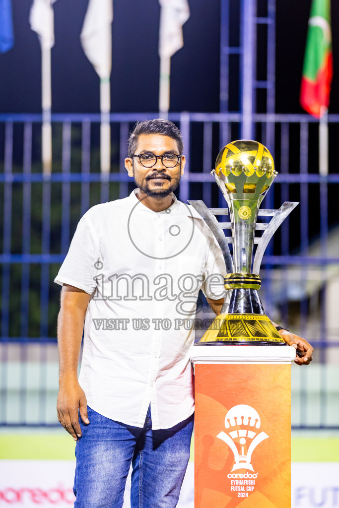 Nala Brothers vs Keawan FC in Day 1 of Eydhafushi Futsal Cup 2024 was held on Monday , 8th April 2024, in B Eydhafushi, Maldives Photos: Nausham Waheed / images.mv