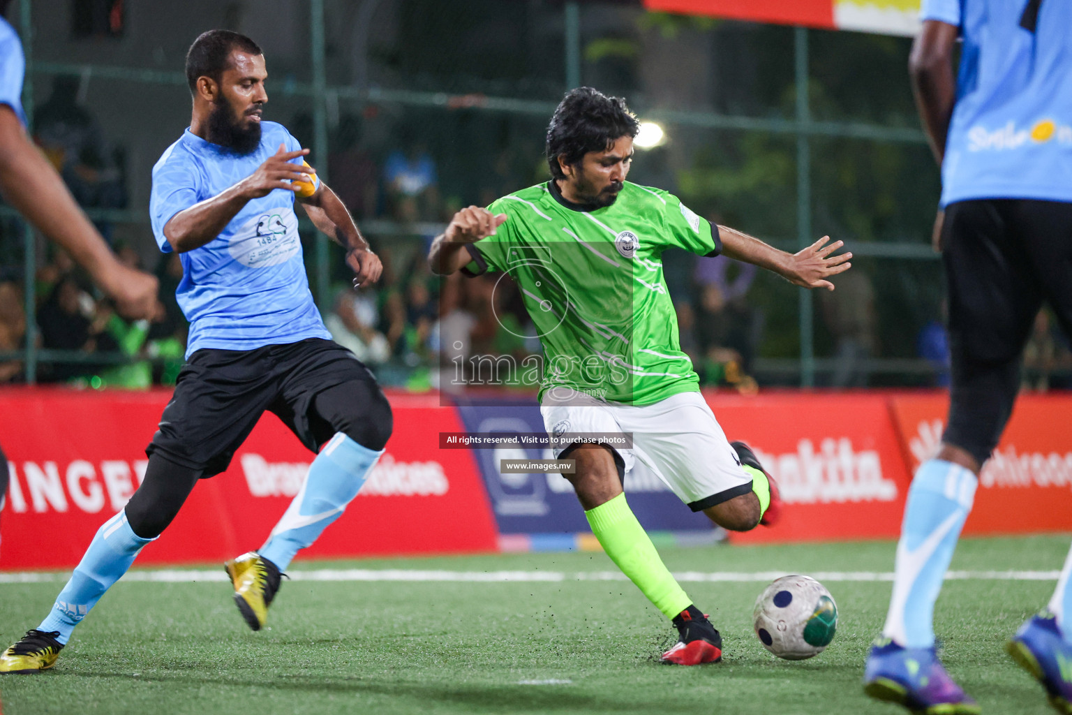 Team DJA vs Thauleemee Gulhun in Club Maldives Cup Classic 2023 held in Hulhumale, Maldives, on Monday, 24th July 2023 Photos: Nausham Waheed/ images.mv