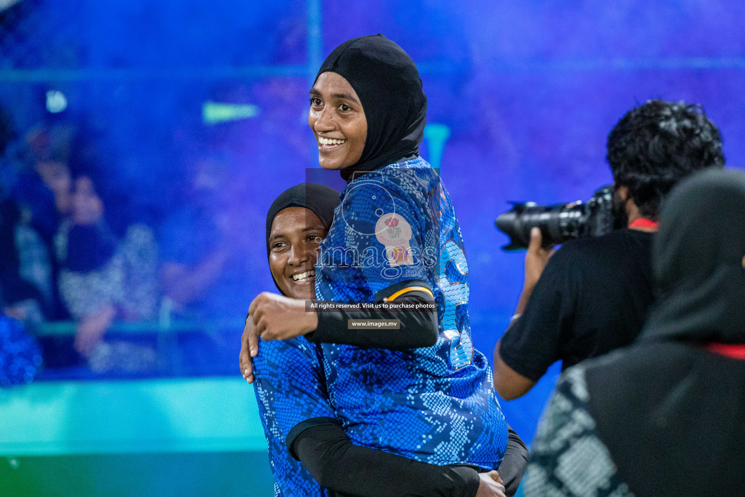 Ports Limited vs WAMCO - in the Finals 18/30 Women's Futsal Fiesta 2021 held in Hulhumale, Maldives on 18 December 2021. Photos by Nausham Waheed & Shuu Abdul Sattar