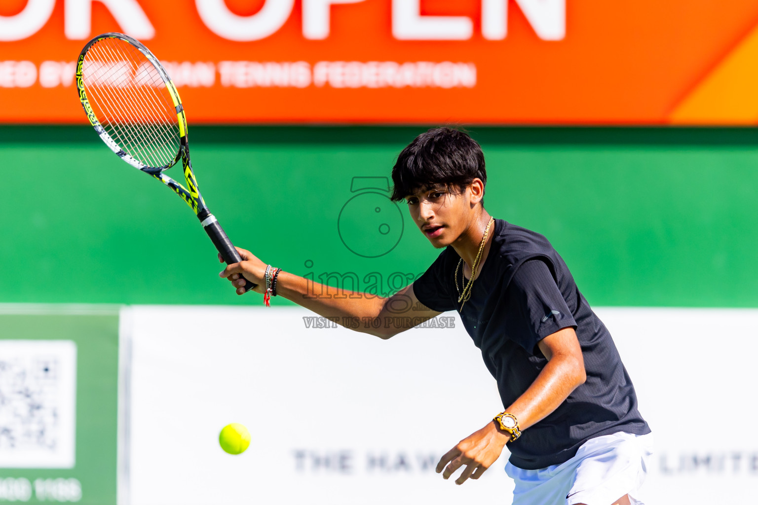 Day 2 of ATF Maldives Junior Open Tennis was held in Male' Tennis Court, Male', Maldives on Tuesday, 10th December 2024. Photos: Nausham Waheed / images.mv