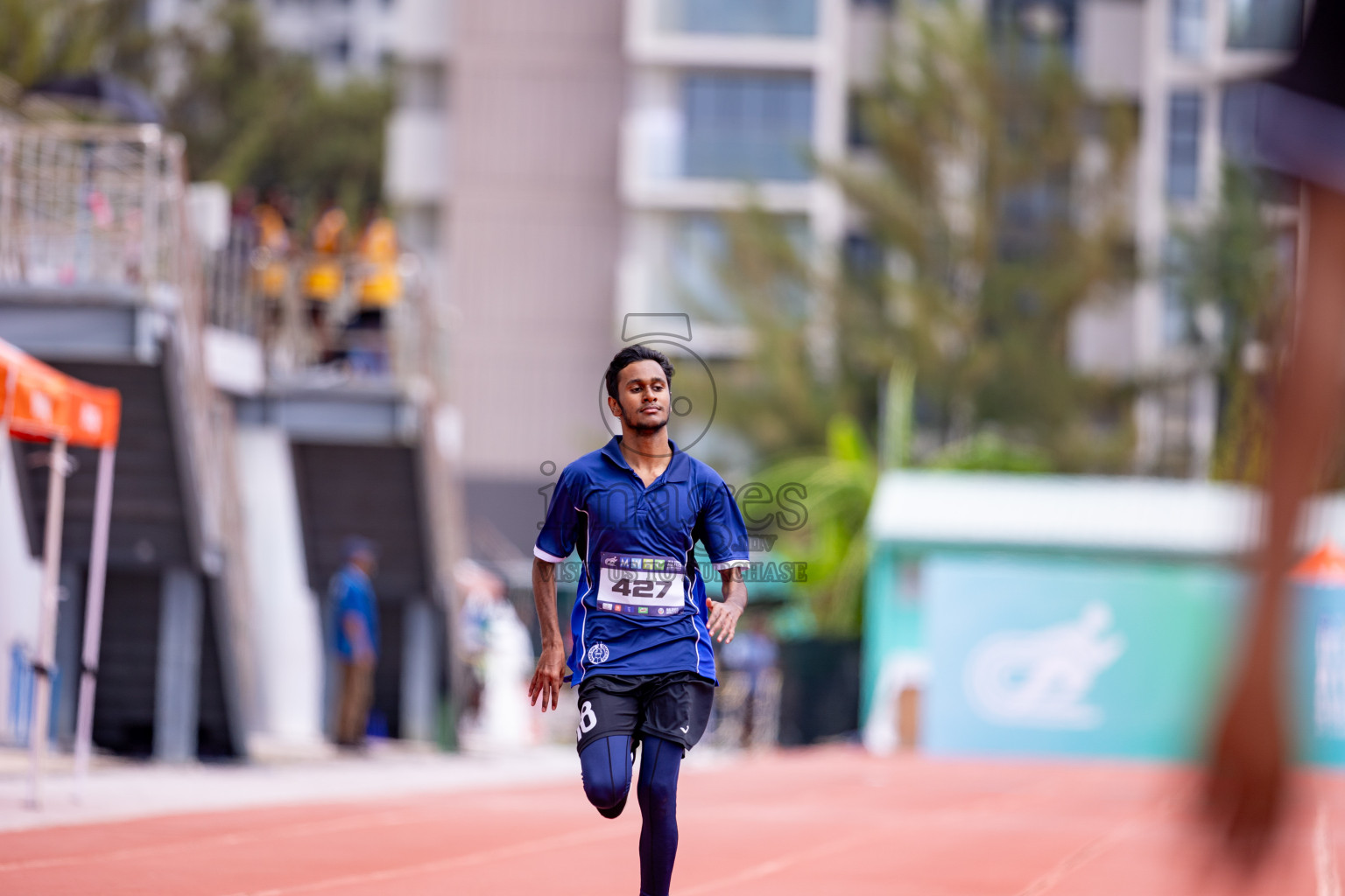 Day 3 of MWSC Interschool Athletics Championships 2024 held in Hulhumale Running Track, Hulhumale, Maldives on Monday, 11th November 2024. 
Photos by: Hassan Simah / Images.mv