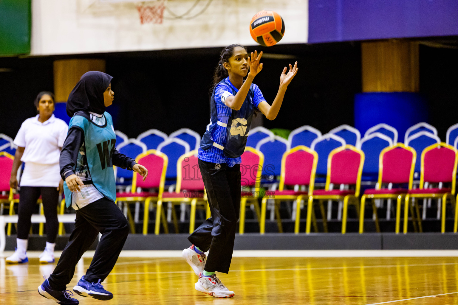 Day 2 of 25th Inter-School Netball Tournament was held in Social Center at Male', Maldives on Saturday, 10th August 2024. Photos: Nausham Waheed / images.mv