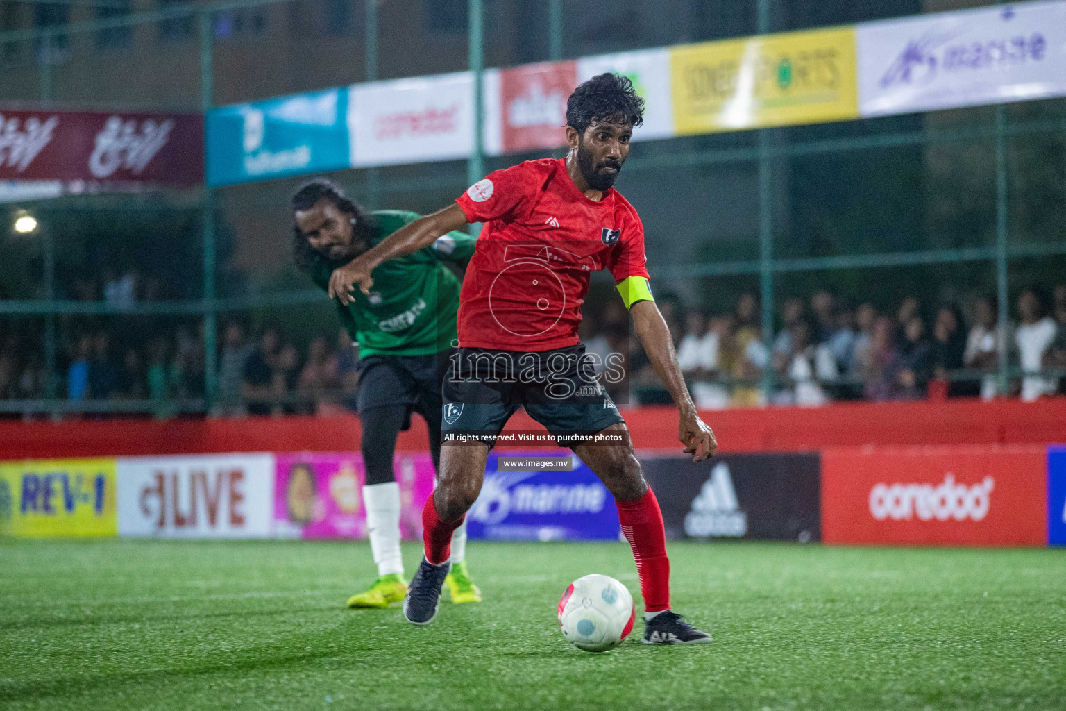 Sh. Kanditheemu vs Sh. Bilehfahi in Day 2 of Golden Futsal Challenge 2023 on 06 February 2023 in Hulhumale, Male, Maldives