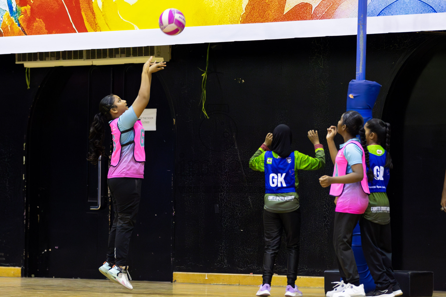 NETGEN A vs FIONTI Sports Academy (U11) in Day 1 of 3rd Junior Championship - Netball association of Maldives, held at Social Center on 19th January 2025 . Photos by Shuu Abdul Sattar