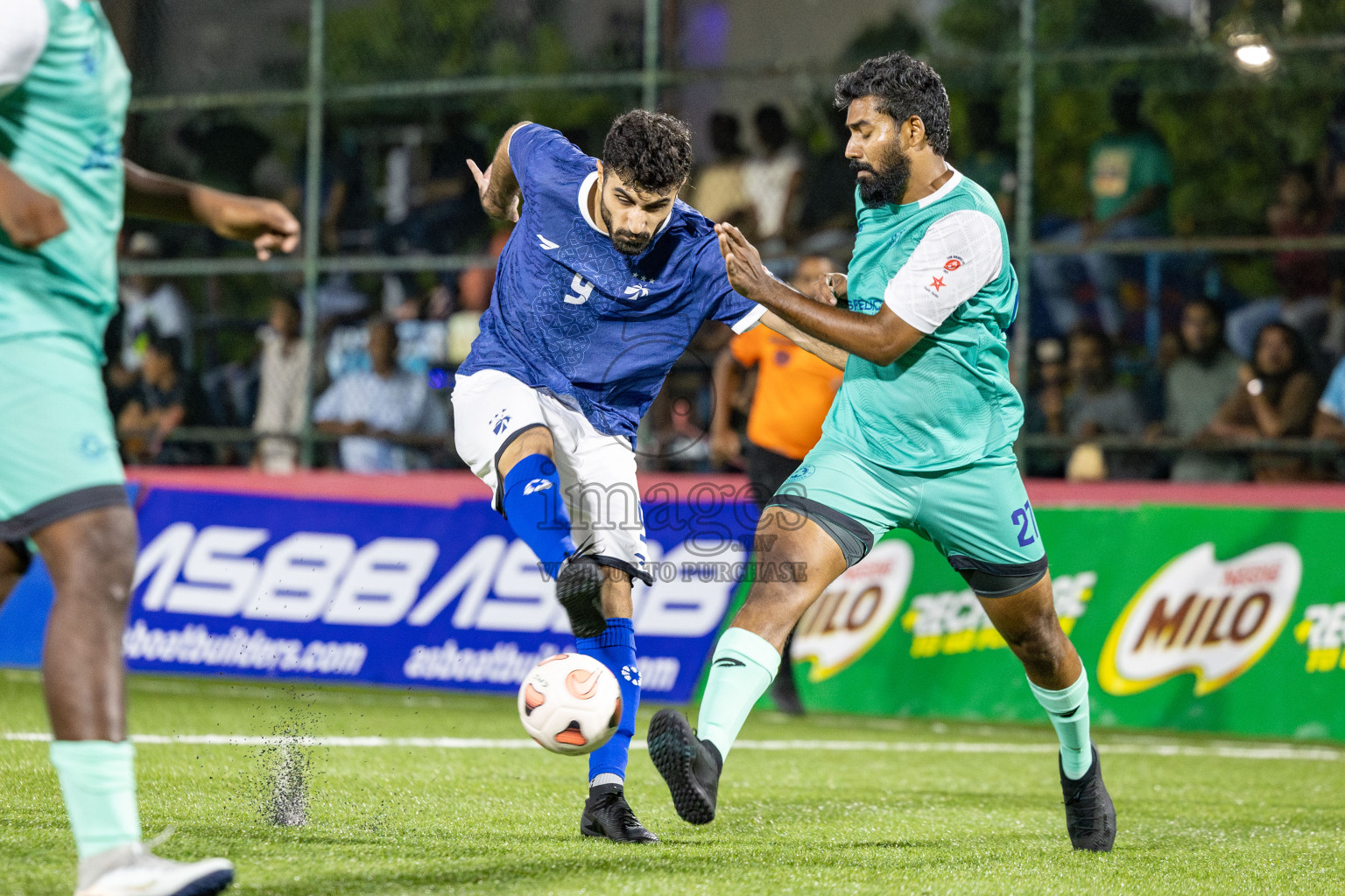 MACL vs Club Immigration in Day 7 of Club Maldives Cup 2025 was held in Rehendhi Futsal Ground, Hulhumale', Maldives on Tuesday, 7 October 2025. 
Photos: Hassan Simah / images.mv