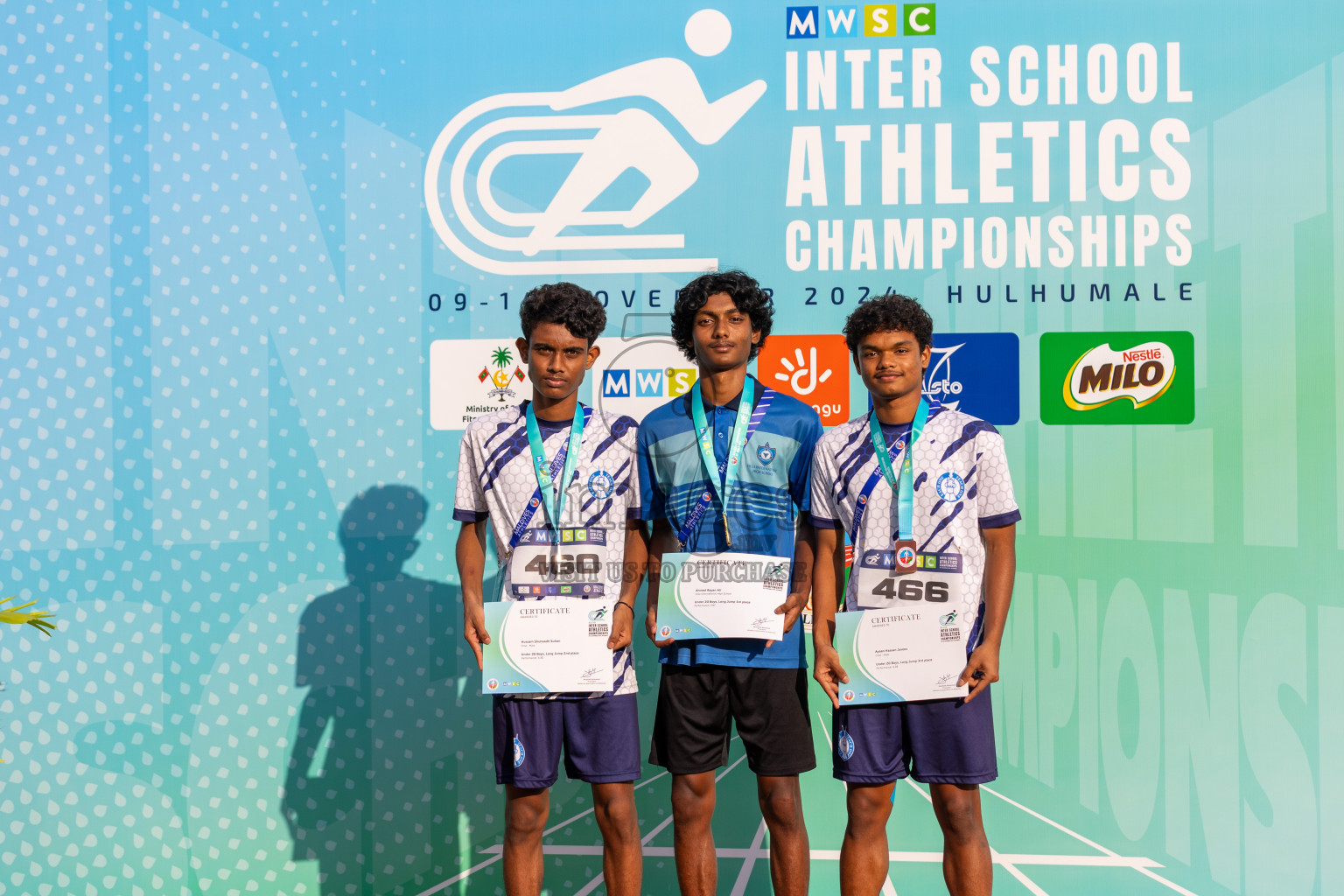 MWSC Interschool Athletics Championships 2024 - Day 3
Day 3 of MWSC Interschool Athletics Championships 2024 held in Hulhumale Running Track, Hulhumale, Maldives on Monday, 11th November 2024. Photos by: Ismail Thoriq / Images.mv