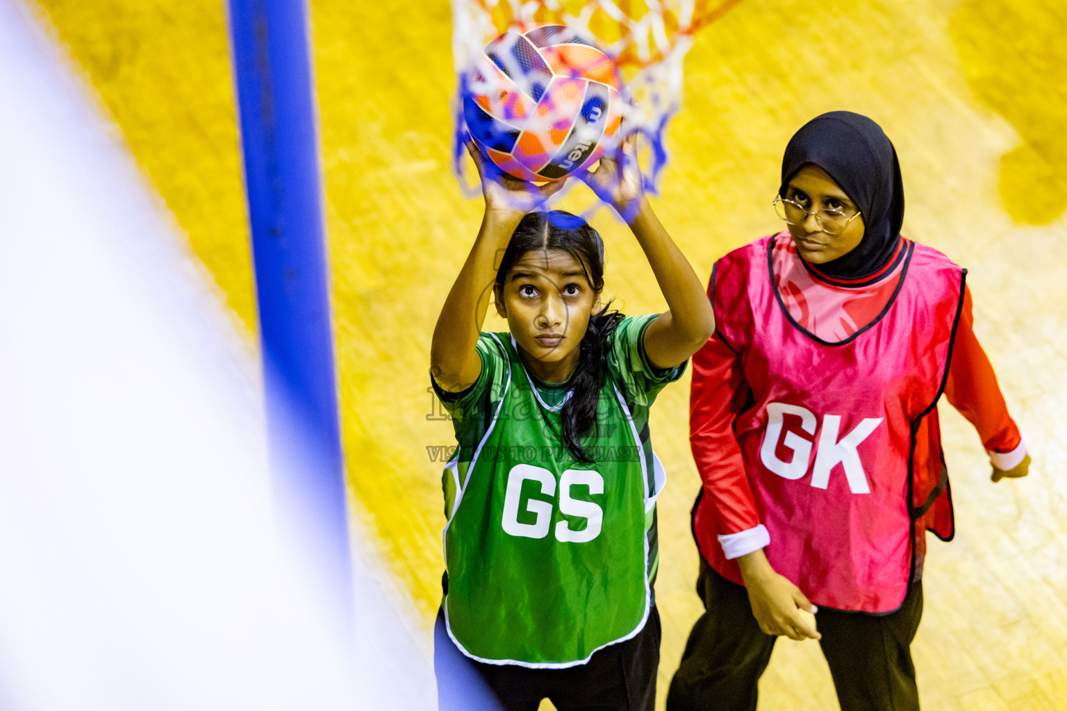 Day 5 of 25th Inter-School Netball Tournament was held in Social Center at Male', Maldives on Tuesday, 13th August 2024. Photos: Nausham Waheed / images.mv