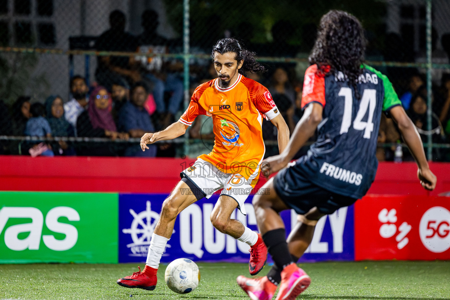 Thaa Hirilandhoo vs L Isdhoo in zone round Day 30 of Golden Futsal Challenge 2025 was held on Monday , 3rd February 2025, in Hulhumale', Maldives. Photos: Nausham Waheed / images.mv