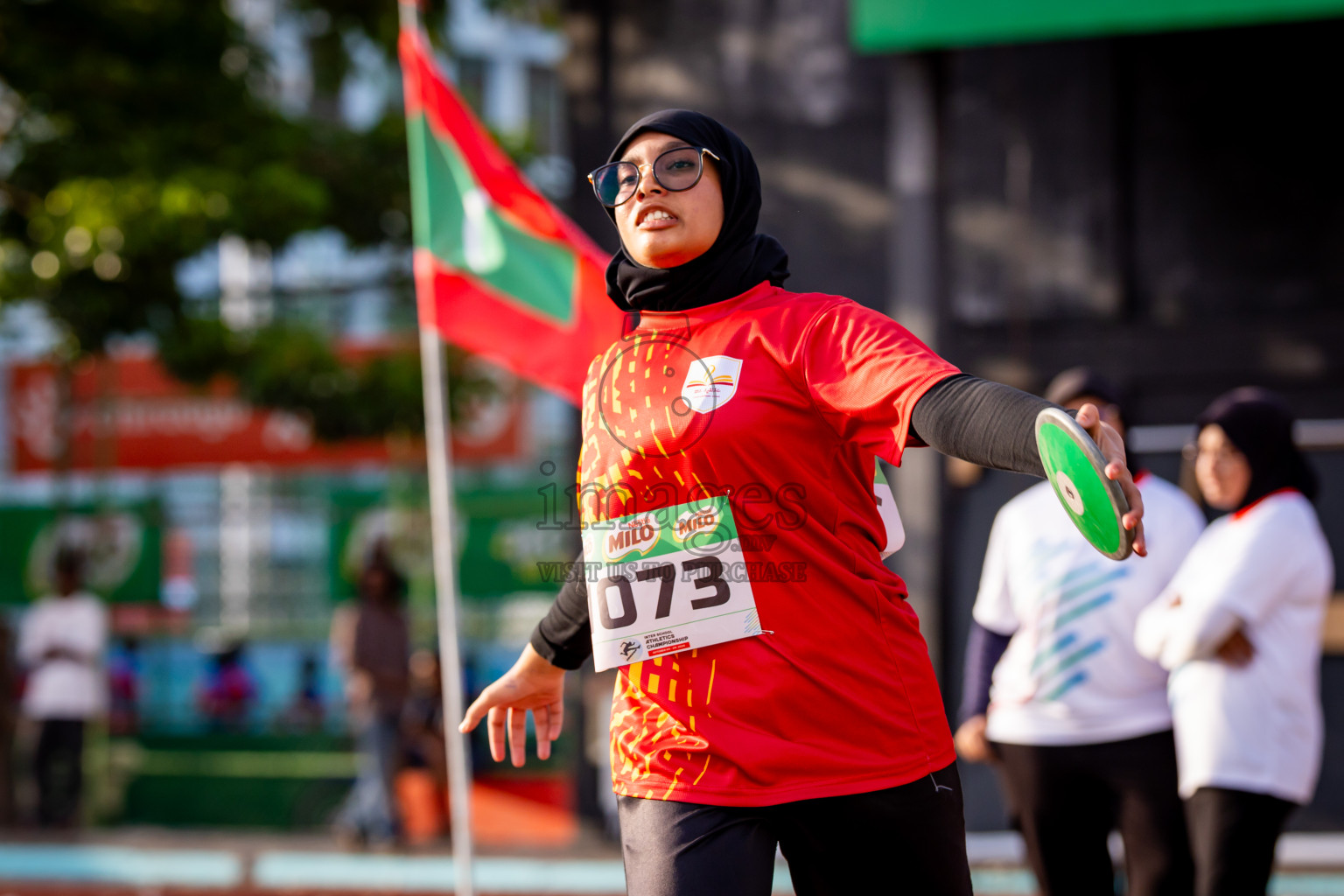 Day 3 of Inter-school Athletics Championship 2025 held in Ekuveni Synthetic Track, Male', Maldives on Wednesday, 08th October 2025. Photos by: Nausham Waheed / Images.mv