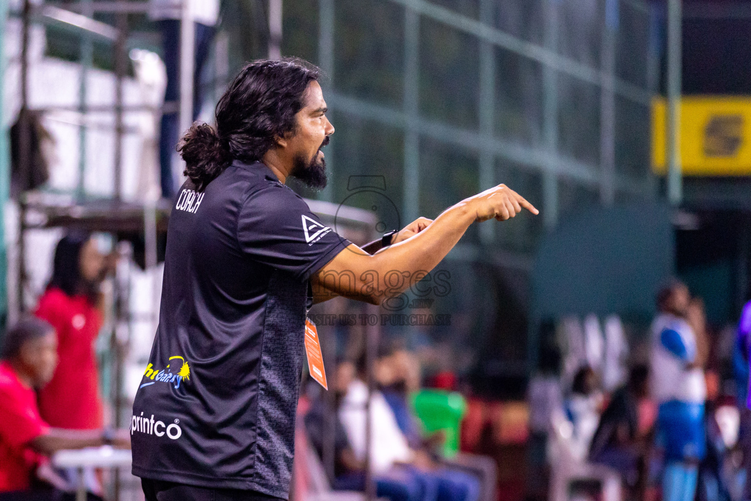 N Miladhoo vs N Maafaru in Day 6 of Golden Futsal Challenge 2024 was held on Saturday, 20th January 2024, in Hulhumale', Maldives Photos: Hassan Simah / images.mv