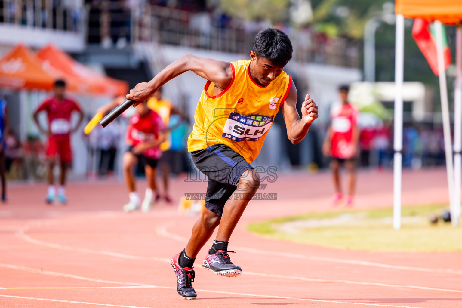 Day 5 of MWSC Interschool Athletics Championships 2024 held in Hulhumale Running Track, Hulhumale, Maldives on Wednesday, 13th November 2024. Photos by: Nausham Waheed / Images.mv