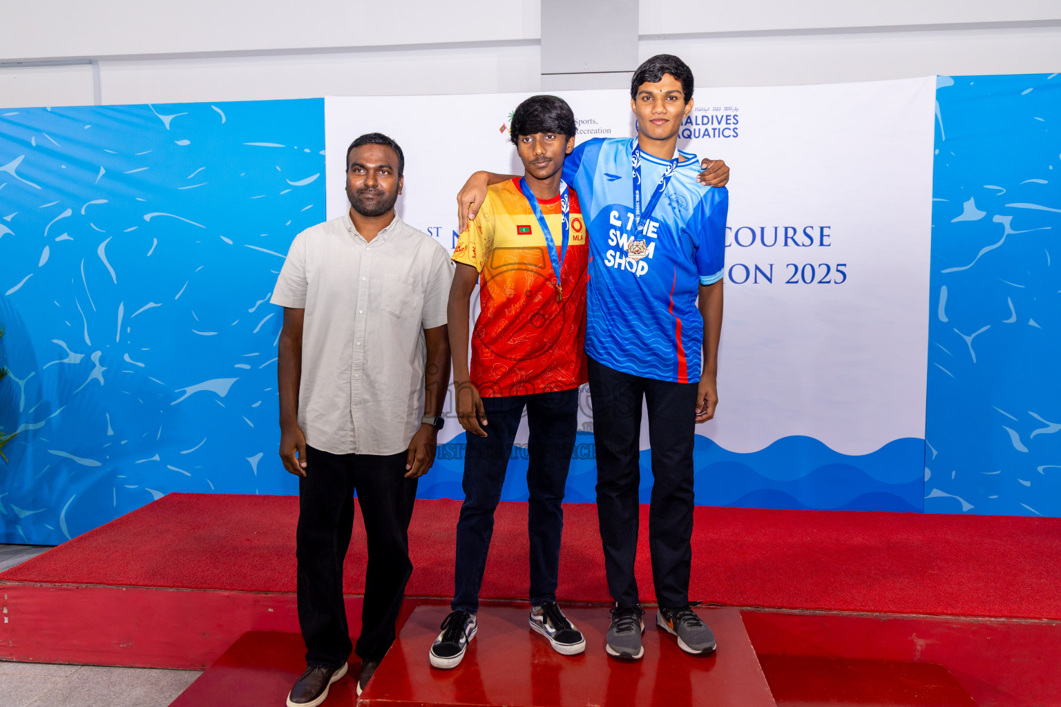 Closing Ceremony of 1st National Short Course Swimming Competition held in Hulhumale', Maldives on Thursday, 19th June 2025. Photos: Nausham Waheed / images.mv