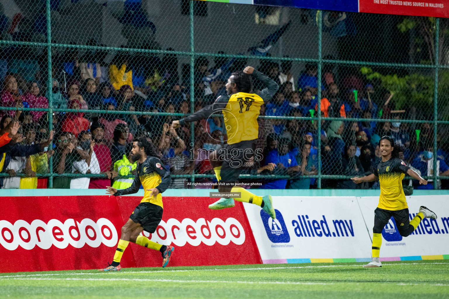 Team MPL vs Team RRC in the Quarter Finals of Club Maldives 2021 held at Hulhumale'; on 13th December 2021 Photos:Shu Abdul Sattar / images/mv