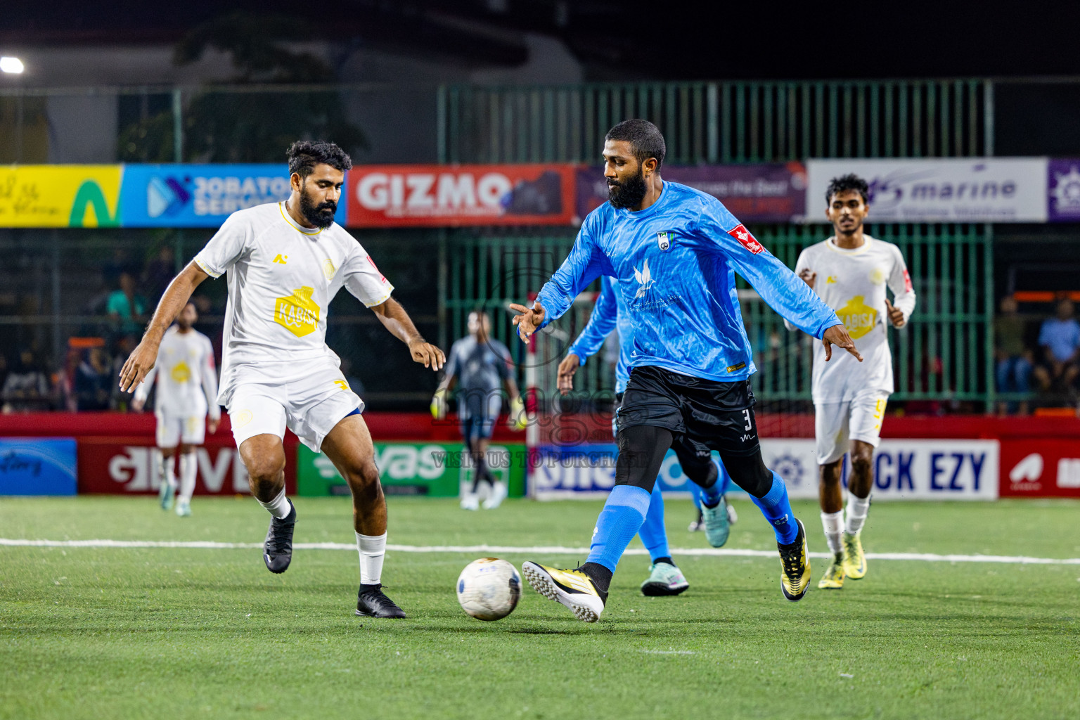 HDh Hanimaadhoo vs HDh Finey in Day 17 of Golden Futsal Challenge 2025 was held on Tuesday, 21st January 2025, in Hulhumale', Maldives. Photos: Nausham Waheed / images.mv