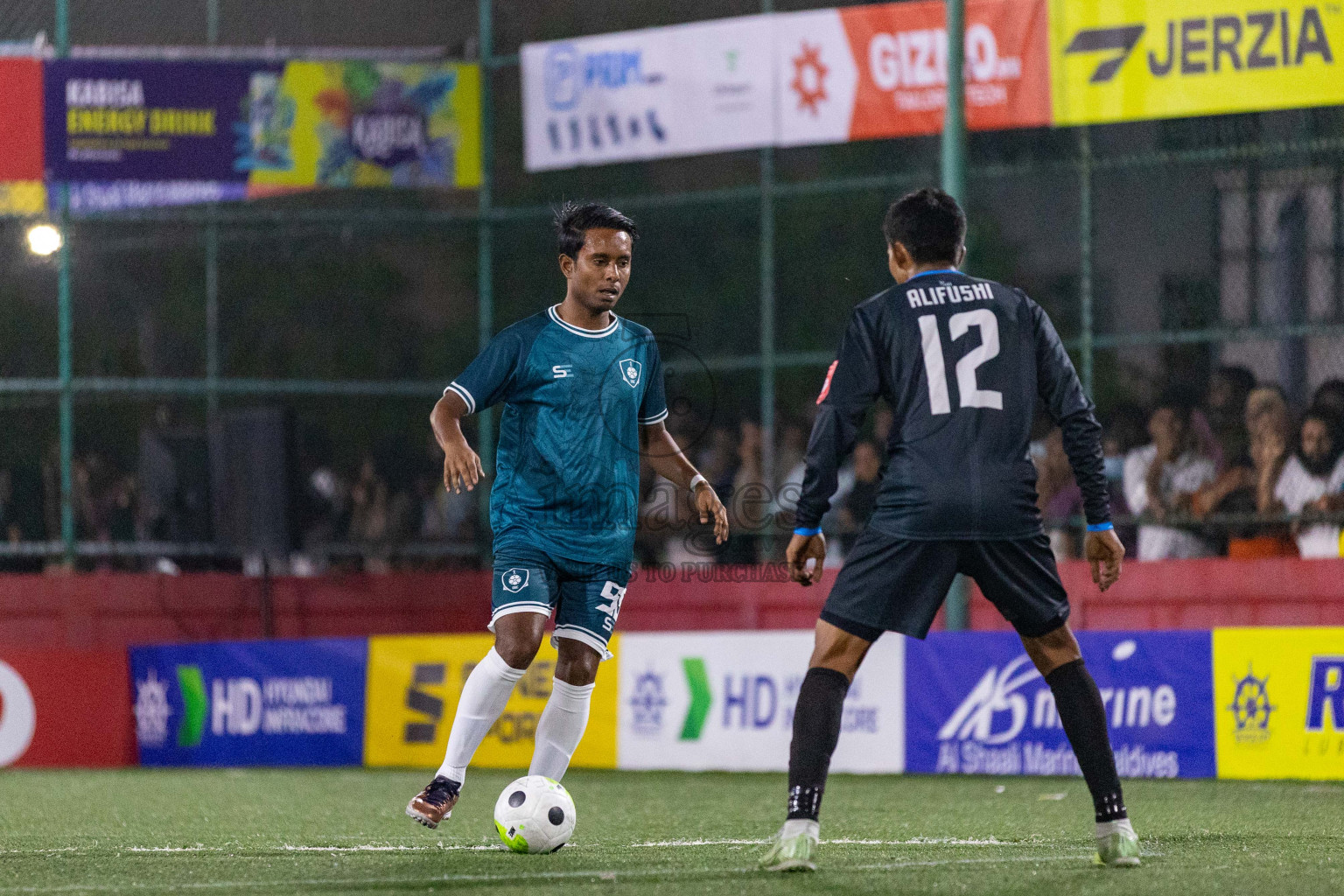 R Dhuvaafaru vs R Alifushi in Golden Futsal Challenge 2024 was held on Tuesday, 16th January 2024, in Hulhumale', Maldives
Photos: Ismail Thoriq / images.mv